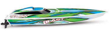 TRX38104-8GRN Blast Elektro Rennboot TRAXXAS weiß/grün 23-Zoll Brushed